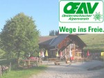 Anlaufalm und Logo des Alpenvereins