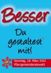 Pfarrgemeinderatswahl Plakat 2012