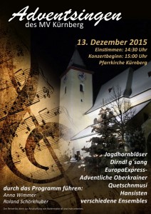 Plakat Adventsingen 2015