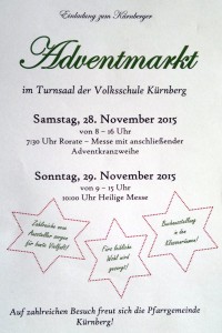 Plakat Adventmarkt 2015