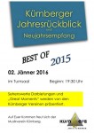 Plakat Kürnberger Jahresrückblick