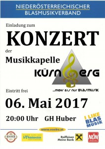 Plakat MK Kürnberg Konzert 2017
