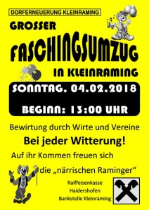 Faschingsumzug 2018 Plakat_1