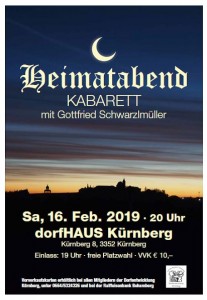 Plakat Heimatabend 2019