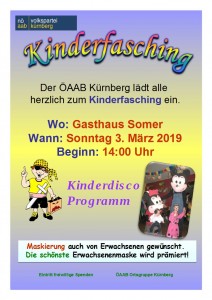 Kinderfasching 2019