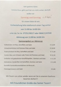 gh-somer Speisen zur Abholung