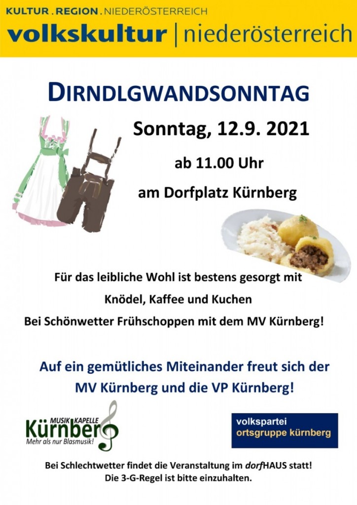 Dirndlgwandsonntag in Kürnberg