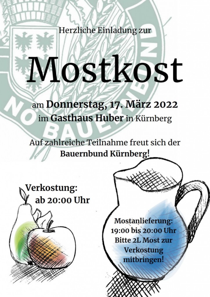 Plakat Mostkost Kürnberg 2022