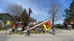 Abbau Tankstellenschild