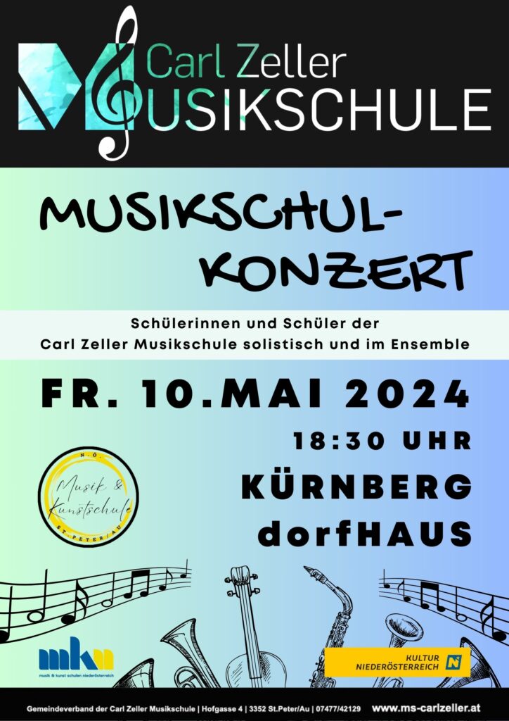 Vorspielabend im dorfHAUS Kürnberg am Freitag, 10. Mai 2024 um 18:30 Uhr