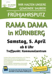 Plakat Frühjahrsputz 2025