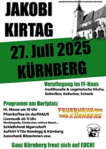 Kürnberger Jakobikirtag am 27. Juli 2025