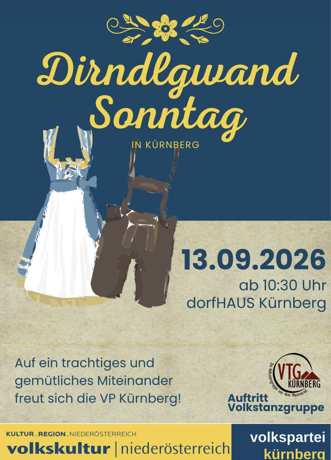 Plakat Dirndlgwandsonntag 2026